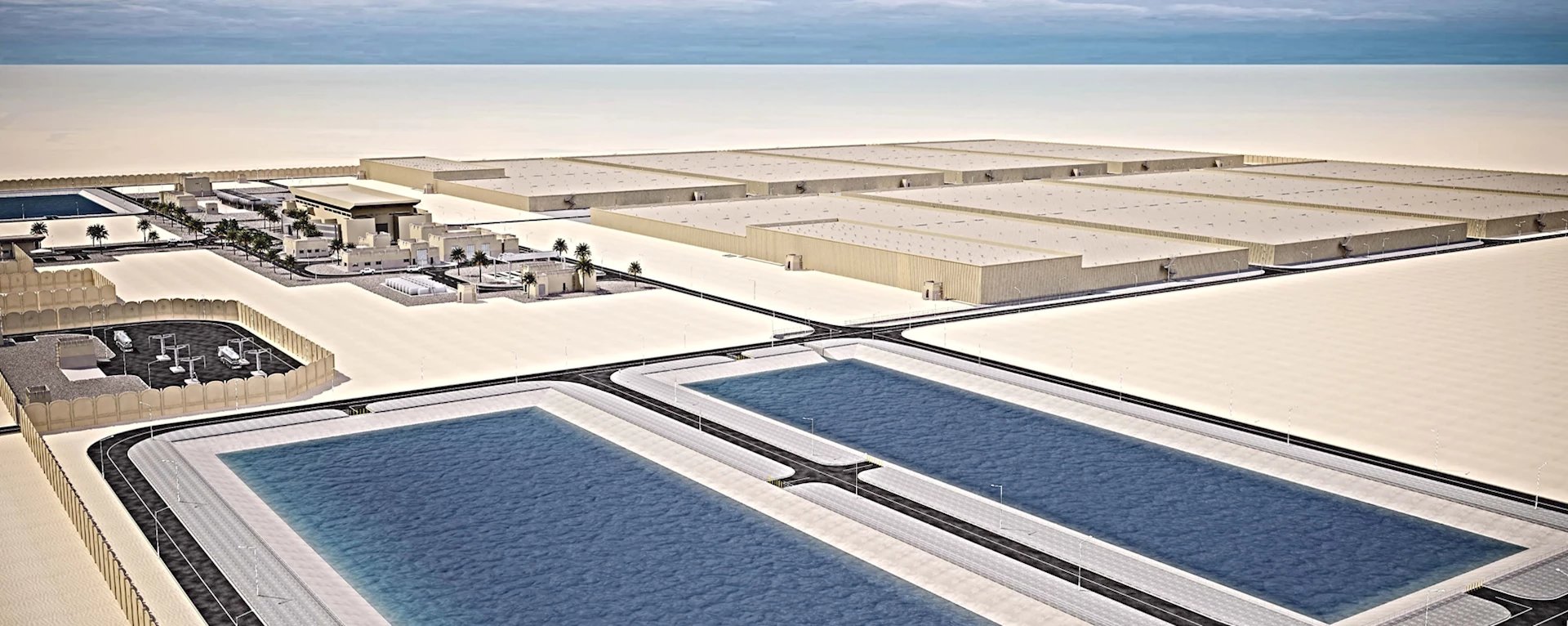 Kahramaa Mega Water Reservoirs, Qatar